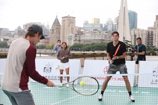 中国队员在 中国队员在